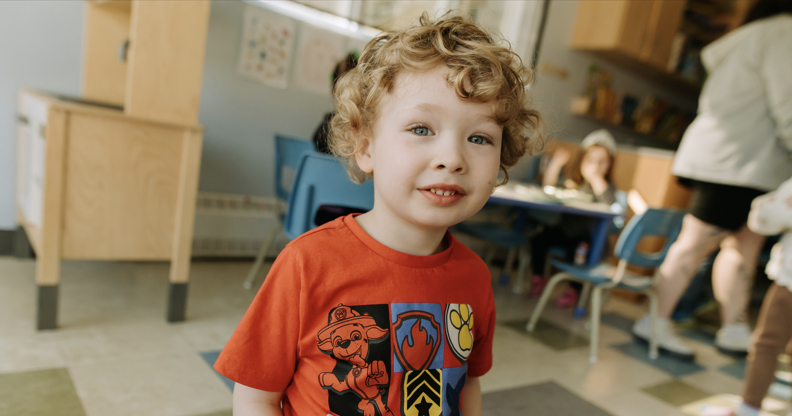Enfant dans une garderie