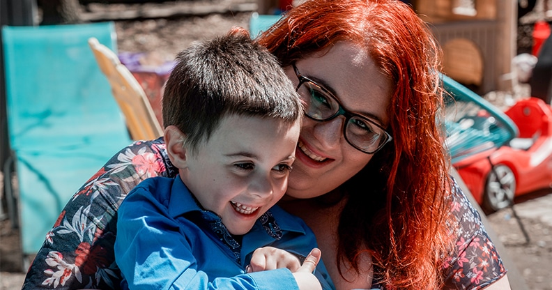 Femme avec enfant