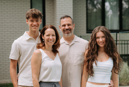 Guillaume Bazinet et sa famille